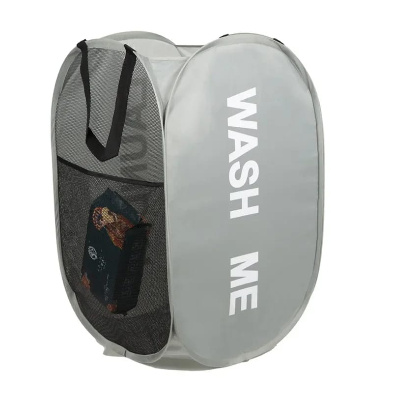 Cesto De Ropa Plegable De Malla Organizador Lavable De Baño
